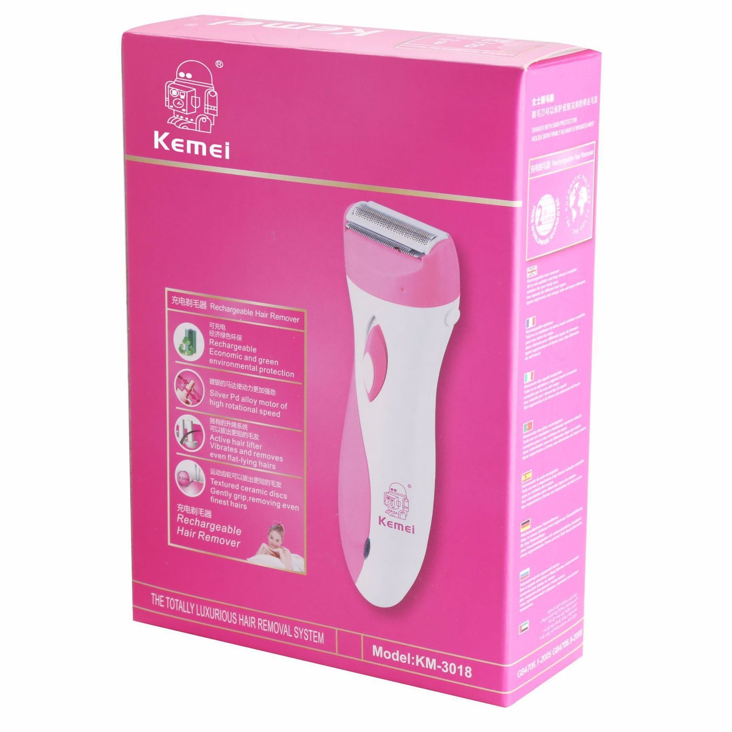 Km-3018 Rechargeable Shaver For Pubic Hair