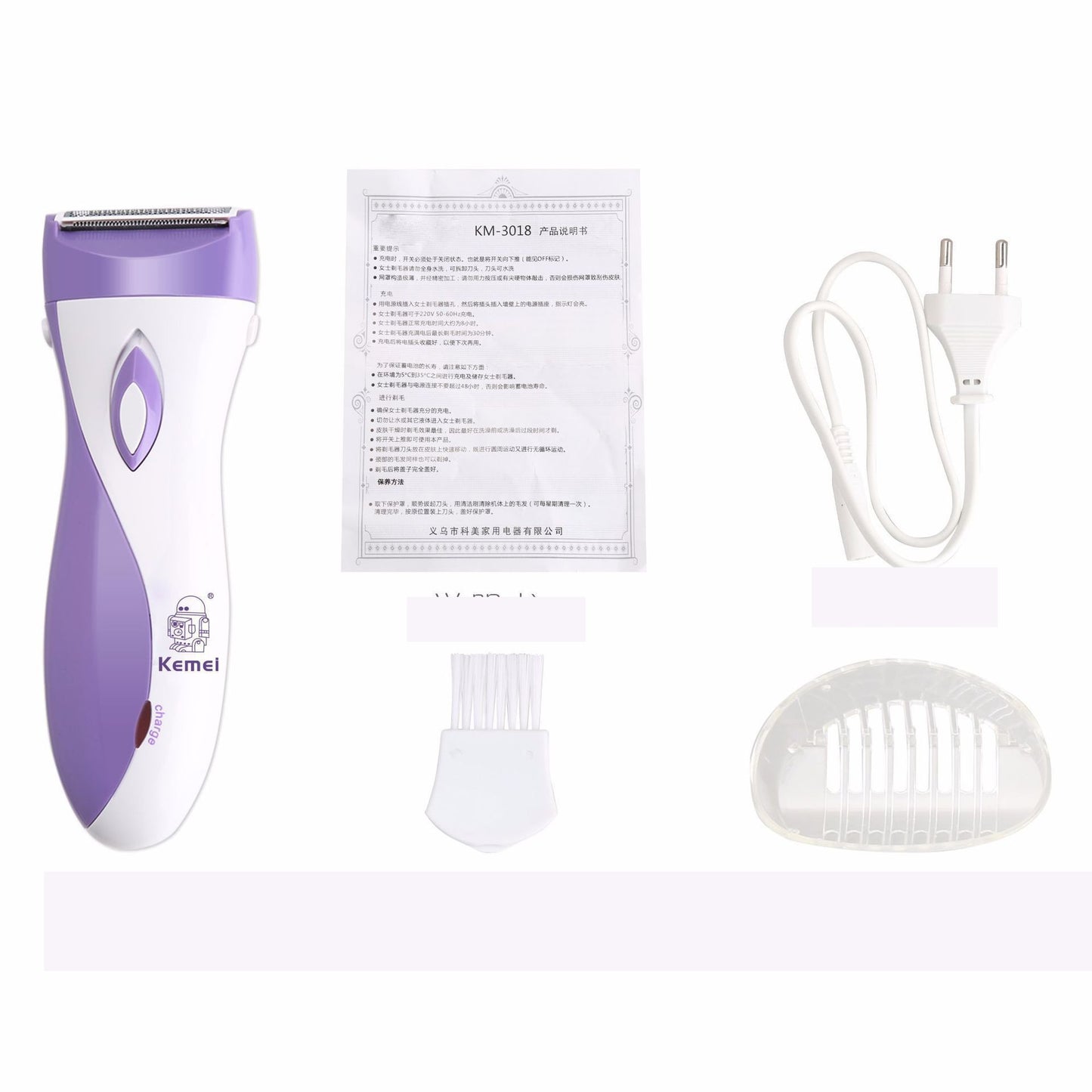 Km-3018 Rechargeable Shaver For Pubic Hair