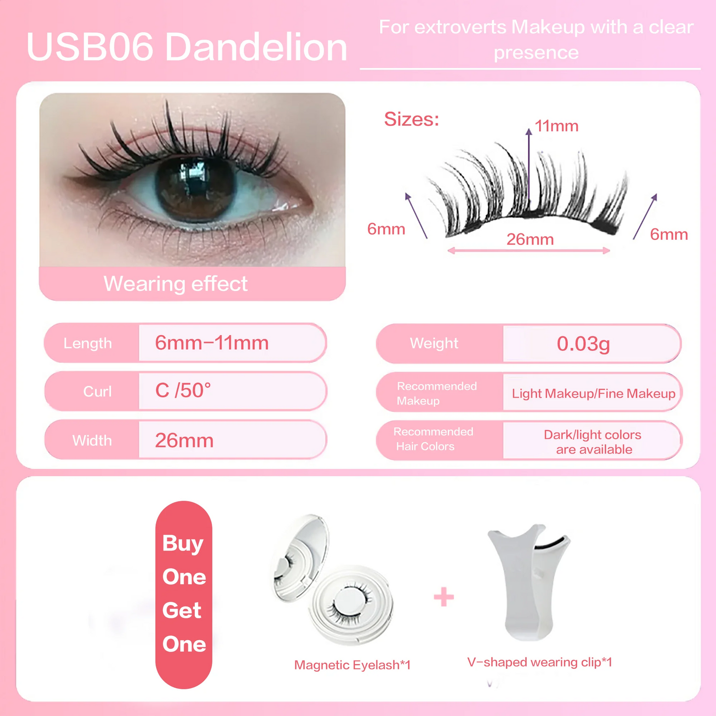 Dandelion Magnetic Lashes 