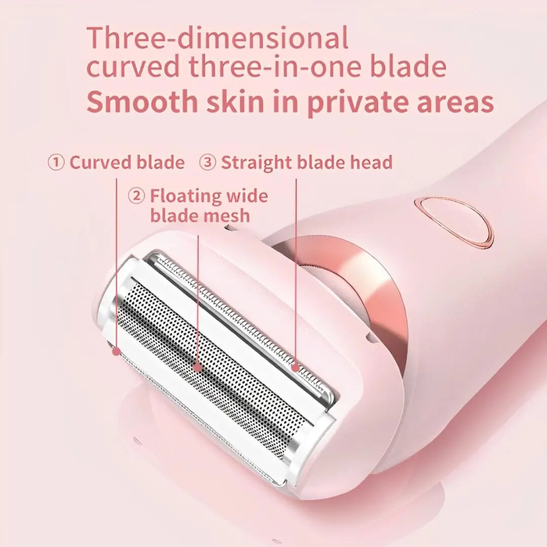 SilkGlide Pro Electric Shaver: Compact, Painless Hair Removal hair removal hair removal Pink 