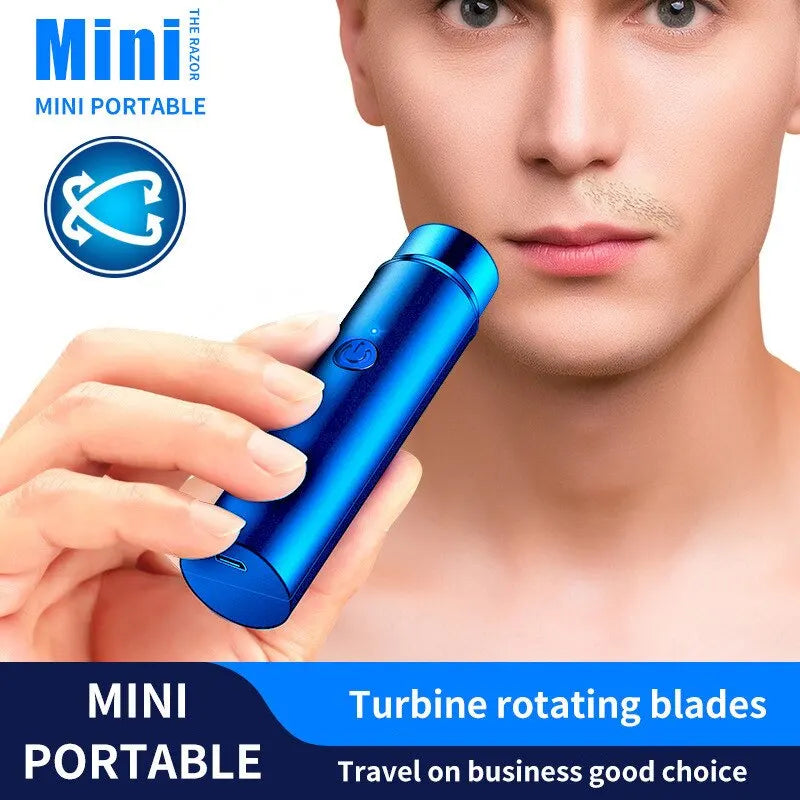 Men's Mini Electric Shaver & Beard Trimmer - Rechargeable USB - Gal Gadget