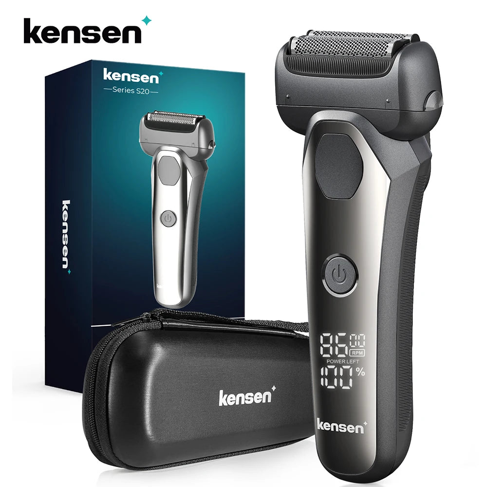 Kensen S20 Electric Foil Shaver: Ultimate Grooming Tool for Men - Gal Gadget