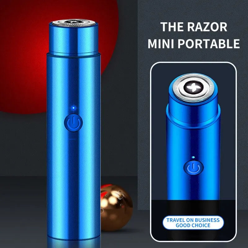 Men's Mini Electric Shaver & Beard Trimmer - Rechargeable USB - Gal Gadget