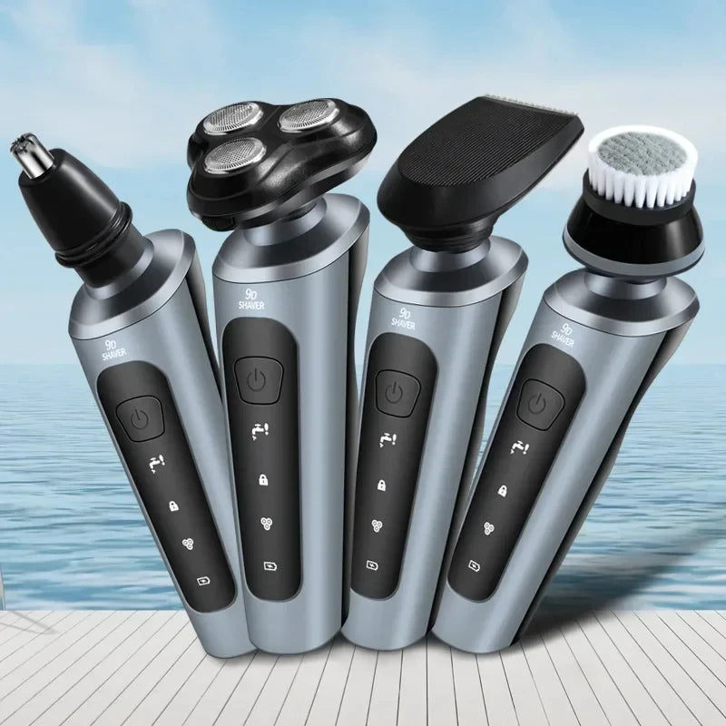 Xiaomi Electric Shavers Men Waterproof Wet Dry Use Electric Trimmer Razor Rechargeable Battery Rotary Shavers Machine Shaving - Gal Gadget